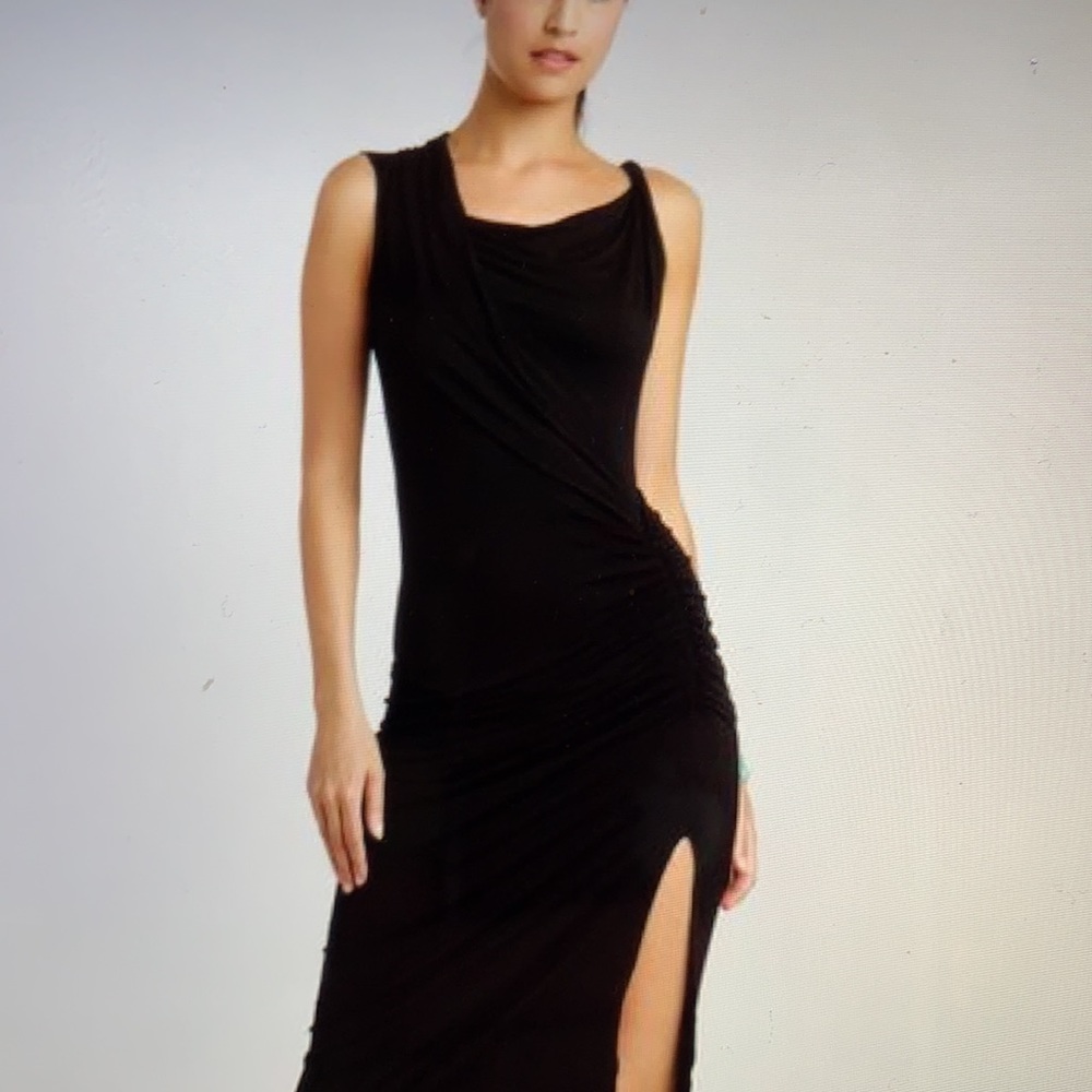 Michelle Jonas Grecian-twist maxi dress